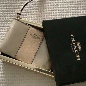Coach Leather Wristlet